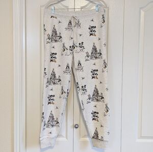 Disney x AE American Eagle Christmas Holiday Print Sweatpants Joggers | EUC | Lg
